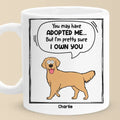 You May Have Adopted Me - Dog & Cat Personalized Custom Mug - Gift For Pet Owners, Pet Lovers
