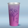Life Is A Garden, And Love Is The Flower - Bestie Personalized Custom Aluminum Changing Color Cup - Gift For Yourself, Best Friends, BFF, Sisters