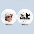 Custom Photo The Golf Father - Family Personalized Custom Golf Ball - Gift For Dad, Sport Lovers, Sport Players