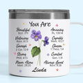 A Friend Is One Soul Abiding In Two Bodies - Bestie Personalized Custom 14oz Stainless Steel Tumbler With Handle - Gift For Best Friends, BFF, Sisters