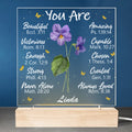 A Perennial Bloom - Bestie Personalized Custom Shaped 3D LED Light - Gift For Best Friends, BFF, Sisters