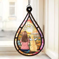 Always In Our Hearts - Memorial Personalized Window Hanging Suncatcher - Sympathy Gift For Pet Owners, Pet Lovers