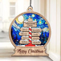 Happiness Is Homemade - Family Personalized Window Hanging Suncatcher - Gift For Family Members