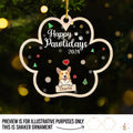 On The Naughty List - Dog & Cat Personalized Custom 3 Layers Shaker Ornament - Christmas Gift For Pet Owners, Pet Lovers