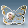Custom Photo Sleep On Now And Take Your Rest - Memorial Personalized Custom Shaped Acrylic Plaque - Sympathy Gift For Family Members