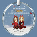 The Greatest Gift Our Parents Gave Us Was Each Other - Family Personalized Custom Circle Glass Ornament - Christmas Gift For Family Members