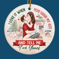 Every Ornament Holds A Piece Of Our Love - Couple Personalized Custom Ornament - Ceramic Round Shaped - Christmas Gift For Husband Wife, Anniversary