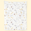 A Baby's Smile Is The Sweetest Flower Of All - Family Personalized Custom Baby Blanket - Gift For Baby Kids, Newborn Baby