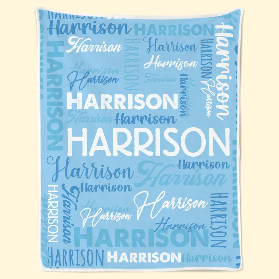 I Am Loved - Family Personalized Custom Baby Blanket - Gift For Baby Kids, Newborn Baby