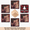 Custom Photo Under The Mistletoe - Couple Personalized Custom Wooden Cube Ornament - Christmas Gift For Husband Wife, Anniversary