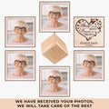 Custom Photo Always On My Mind - Memorial Personalized Custom Wooden Cube Ornament - Sympathy Gift, Christmas Gift For Family Members