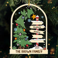 Love And Togetherness Make The Perfect Christmas - Family Personalized Custom Ornament - Acrylic Custom Shaped - Christmas Gift For Family Members