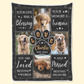 Custom Photo Thanks For Everything, I Had A Great Time - Memorial Personalized Custom Blanket - Sympathy Gift For Pet Owners, Pet Lovers
