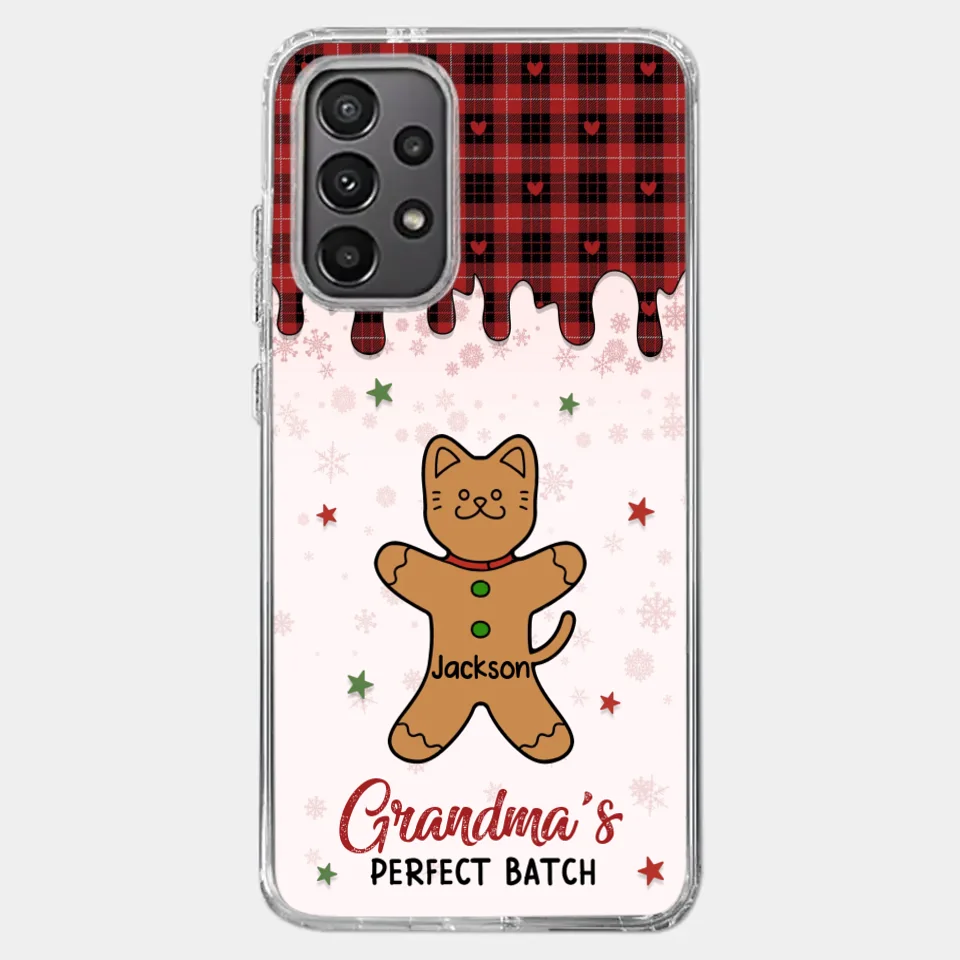 Personalize Her Phone With Memories That Make Her Smile - Family Personalized Custom Clear Phone Case - Christmas Gift For Grandma