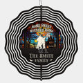 Home Sweet Haunted Home - Family Personalized Custom Wind Spinner - Halloween Gift For Family Members