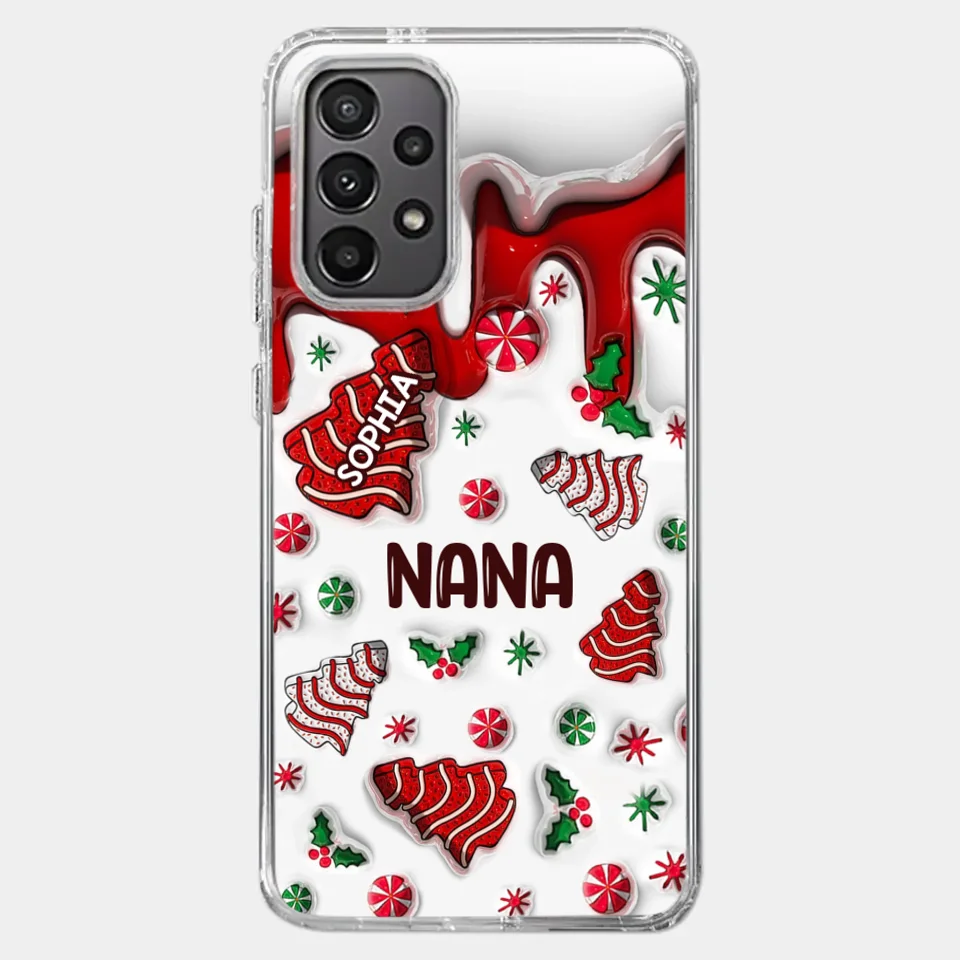 Every Memory With Grandma Is A Treasure - Family Personalized Custom 3D Inflated Effect Printed Clear Phone Case - Christmas Gift For Grandma