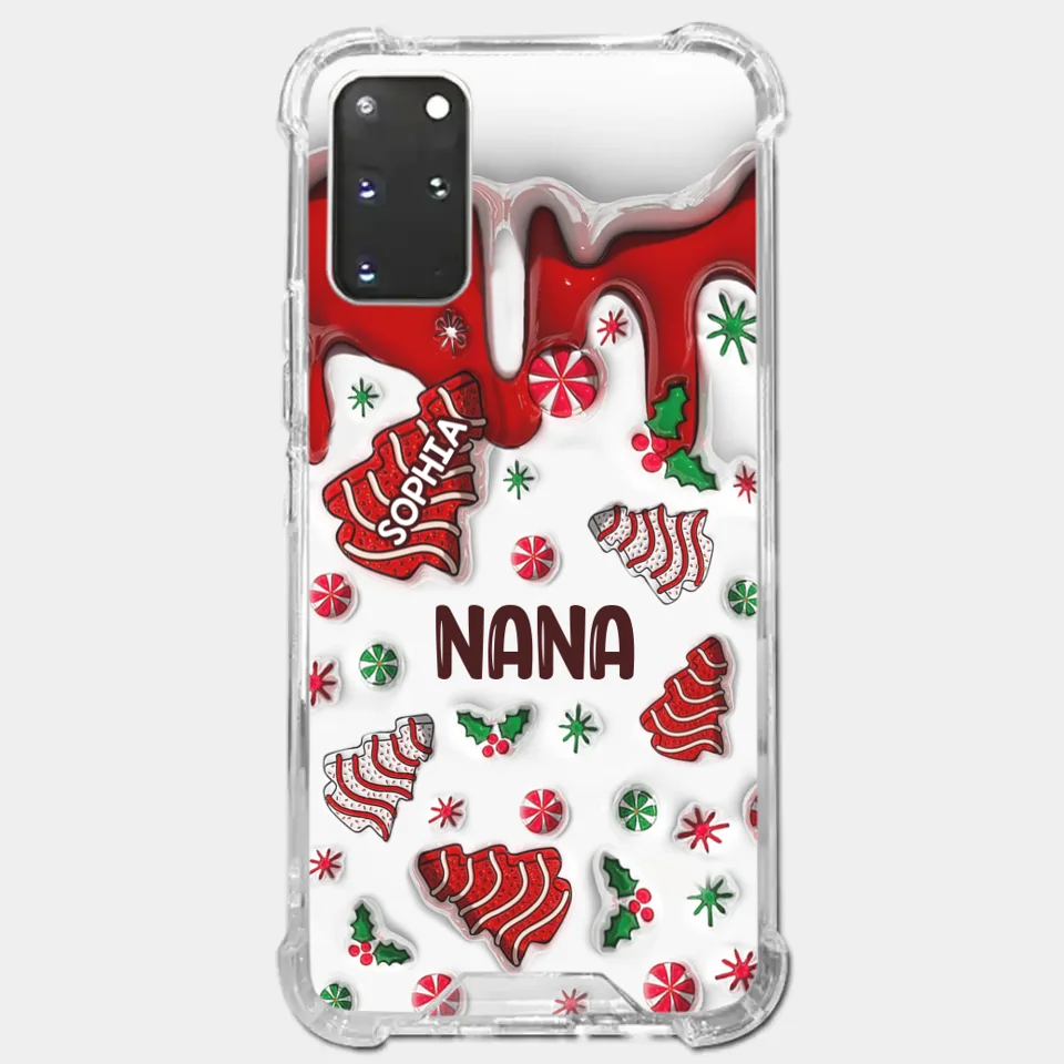 Every Memory With Grandma Is A Treasure - Family Personalized Custom 3D Inflated Effect Printed Clear Phone Case - Christmas Gift For Grandma
