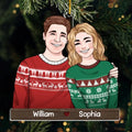 Sweater Weather Is Better Together - Couple Personalized Custom Ornament - Acrylic Custom Shaped - Christmas Gift For Husband Wife, Anniversary, First Christmas