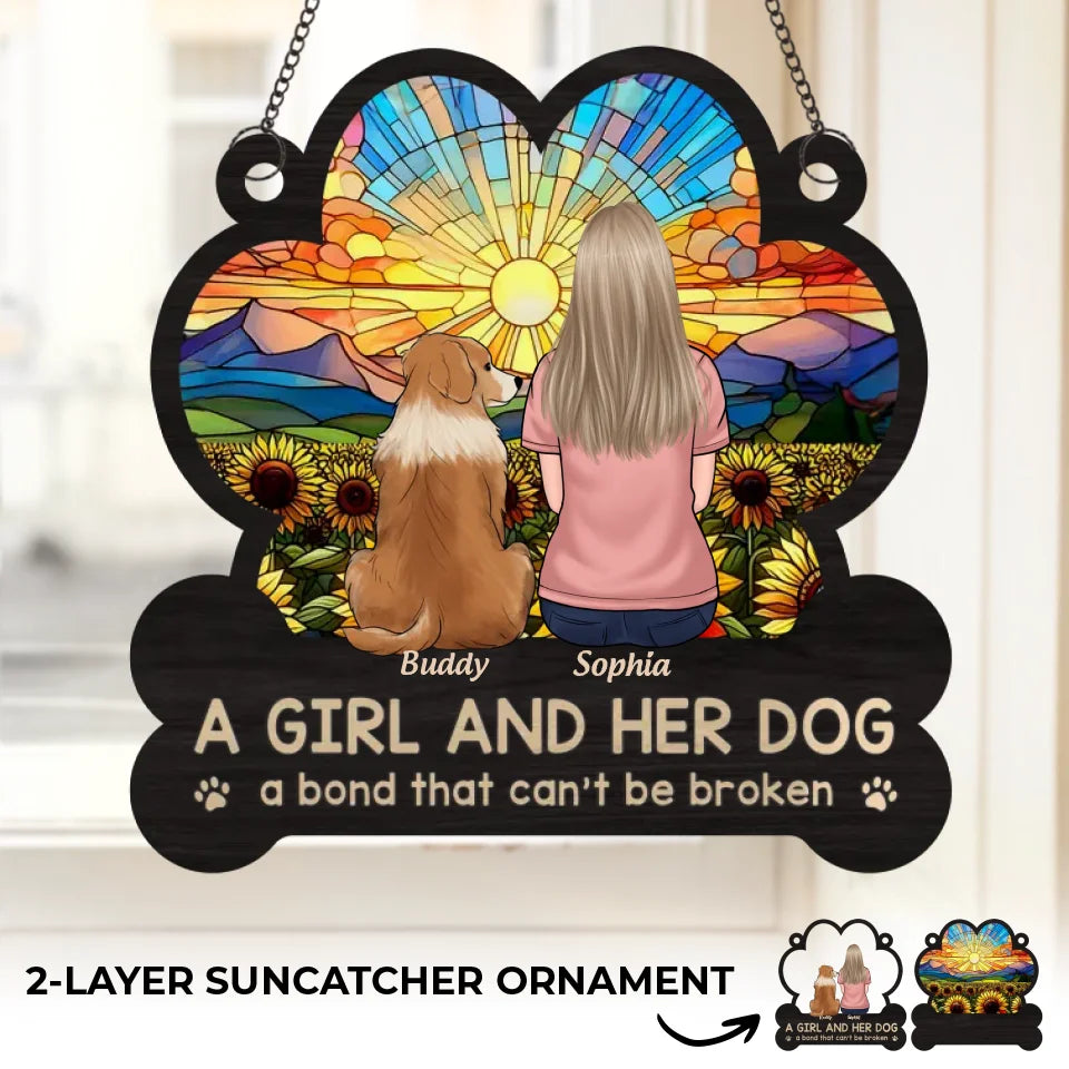 Your Wagging Tail Is Missed Every Day - Memorial Personalized Window Hanging Suncatcher Ornament - Sympathy Gift For Pet Owners, Pet Lovers