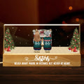 Thank You For Always Knowing What I Need To Hear - Family Personalized Custom Acrylic Letters 3D LED Night Light - Christmas Gift For Family Members, Siblings, Brothers, Sisters