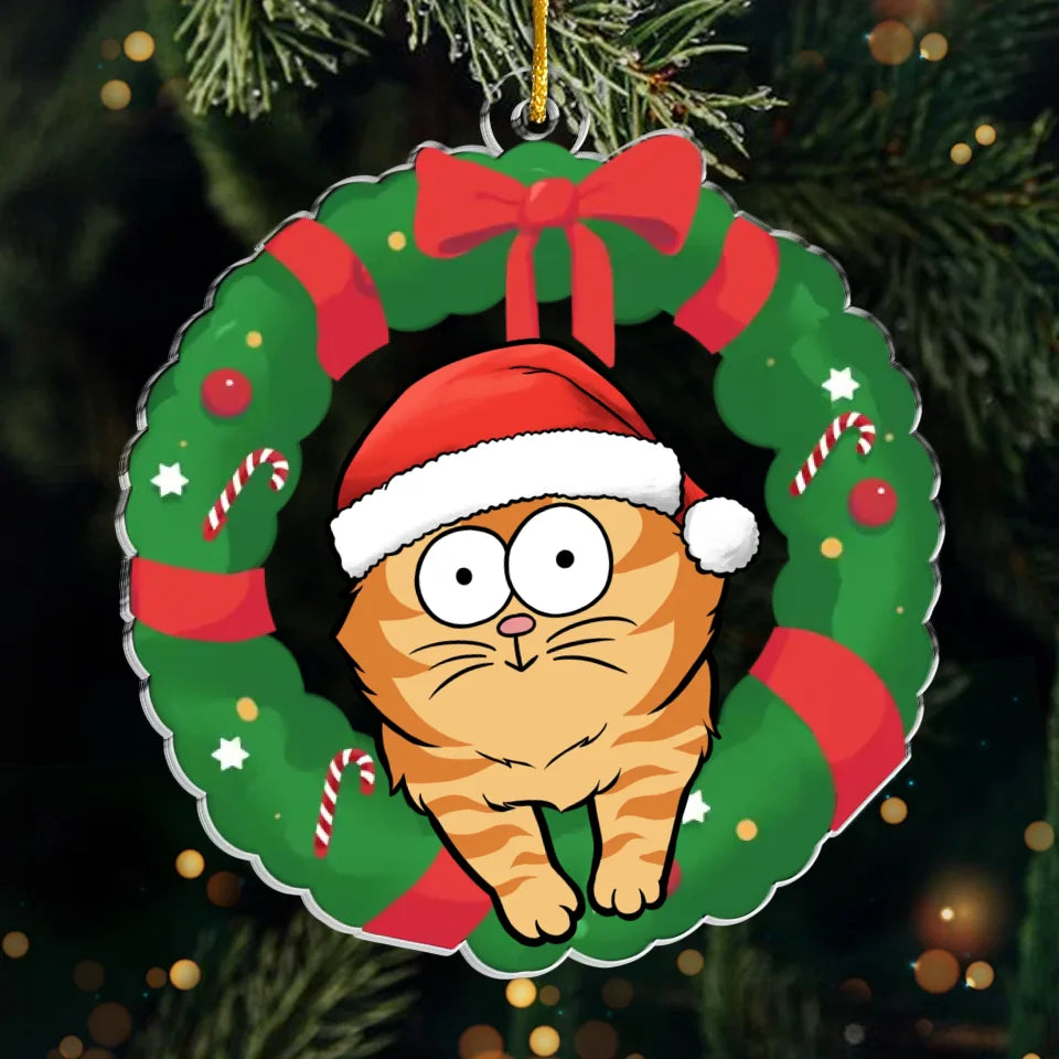 A Unique Way To Remember Your Beloved Cat This Holiday - Cat Personalized Custom Ornament - Acrylic Custom Shaped - Christmas Gift For Pet Owners, Pet Lovers