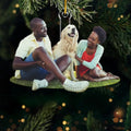 Custom Photo Peace And Joy To You This Christmastime - Couple Personalized Custom Ornament - Acrylic Custom Shaped - Christmas Gift For Husband Wife, Anniversary, Pet Owners, Pet Lovers