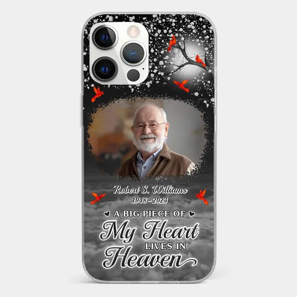 Custom Photo Your Love Will Always Be Here - Memorial Personalized Custom Clear Phone Case - Sympathy Gift For Family Members