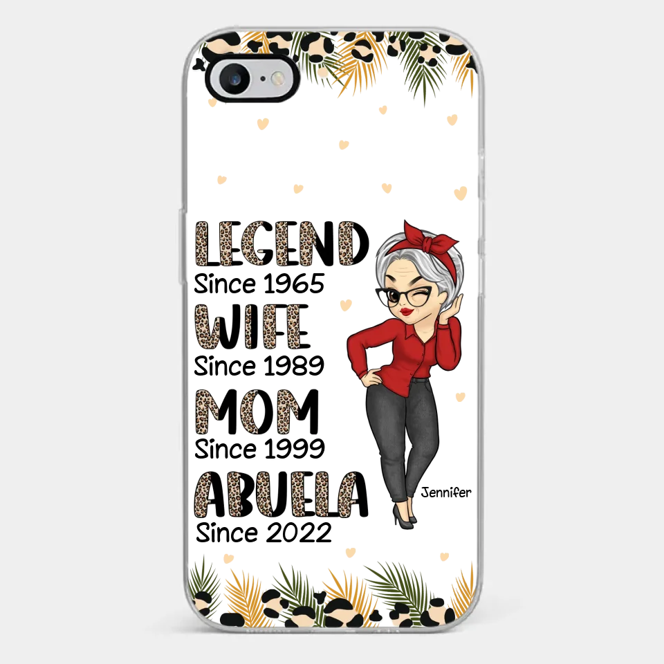 Promoted To Great Grandma - Family Personalized Custom Clear Phone Case - Gift For Mom, Grandma