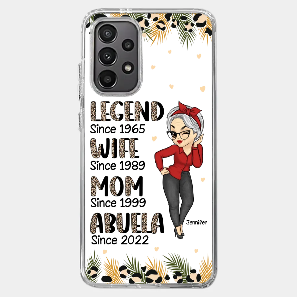 Promoted To Great Grandma - Family Personalized Custom Clear Phone Case - Gift For Mom, Grandma