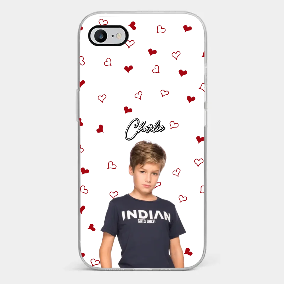 Custom Photo Love You So Much - Family Personalized Custom Clear Phone Case - Gift For Mom, Grandma