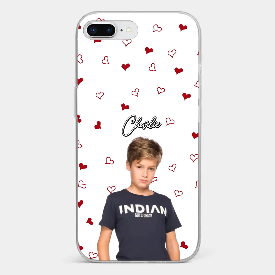 Custom Photo Love You So Much - Family Personalized Custom Clear Phone Case - Gift For Mom, Grandma