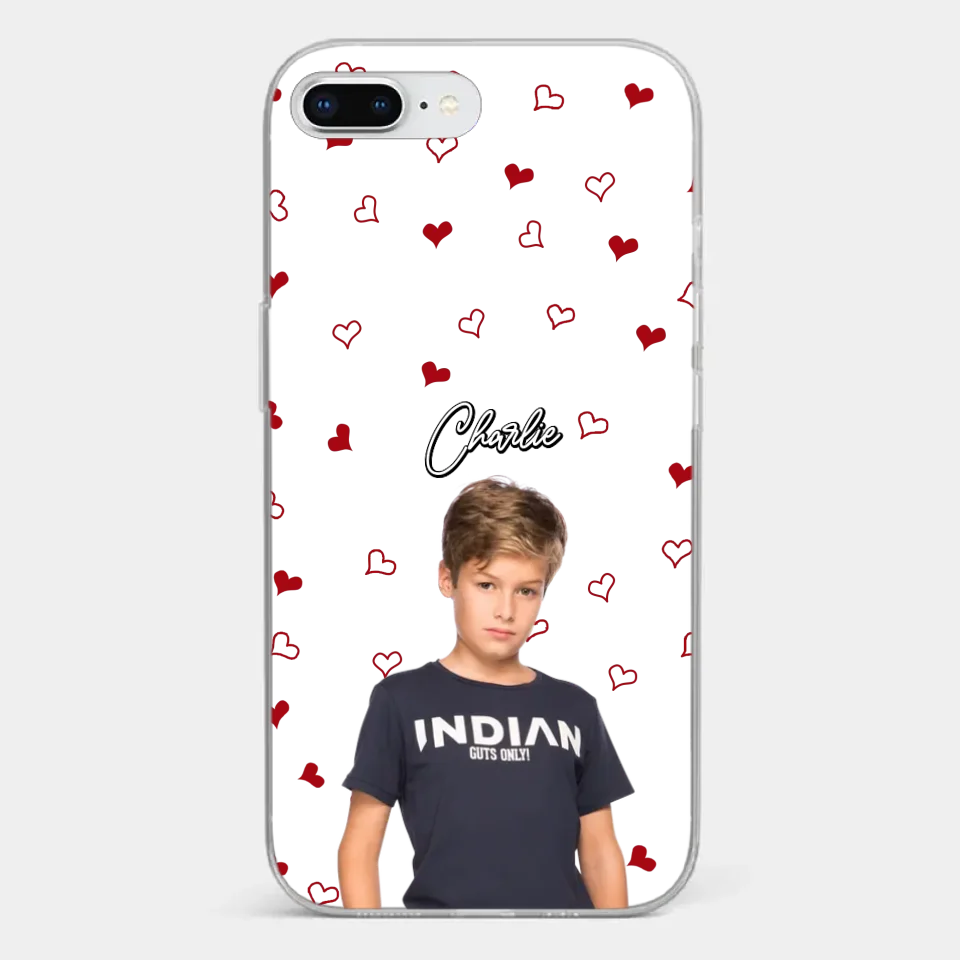 Custom Photo Love You So Much - Family Personalized Custom Clear Phone Case - Gift For Mom, Grandma