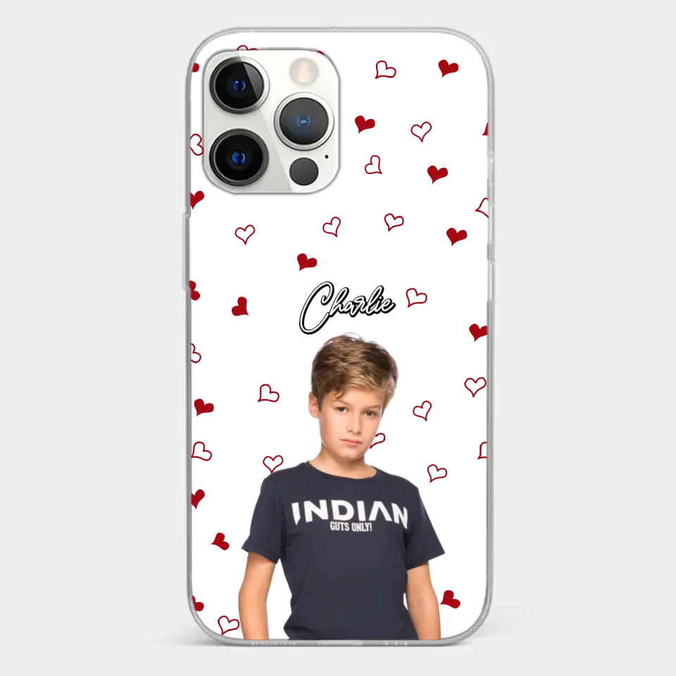 Custom Photo Love You So Much - Family Personalized Custom Clear Phone Case - Gift For Mom, Grandma