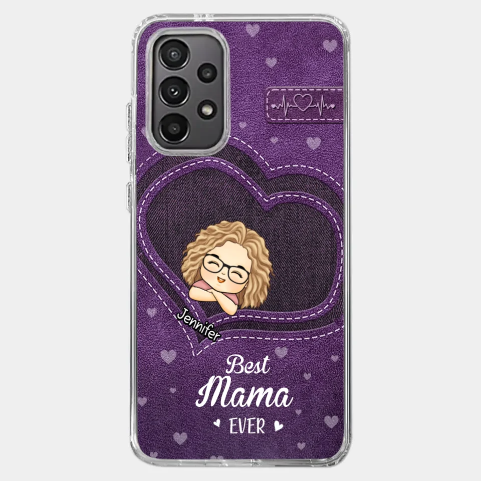 You Are The Most Awesome Mama - Family Personalized Custom Clear Phone Case - Gift For Mom, Grandma