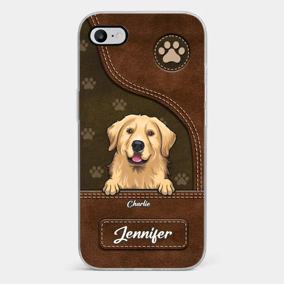 A Dog Wags Its Tail With Its Heart - Dog Personalized Custom Clear Phone Case - Gift For Pet Owners, Pet Lovers