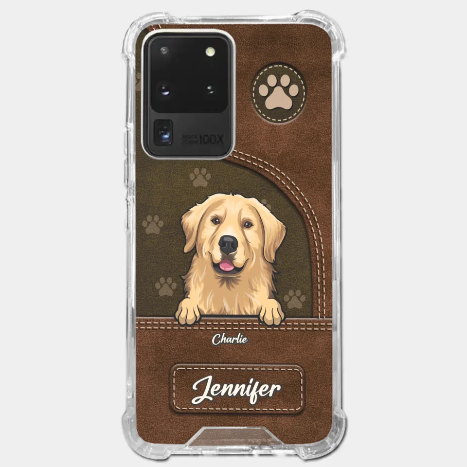 A Dog Wags Its Tail With Its Heart - Dog Personalized Custom Clear Phone Case - Gift For Pet Owners, Pet Lovers