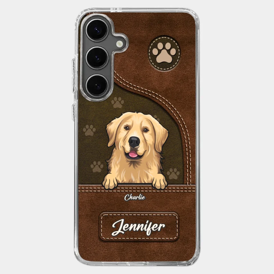 A Dog Wags Its Tail With Its Heart - Dog Personalized Custom Clear Phone Case - Gift For Pet Owners, Pet Lovers
