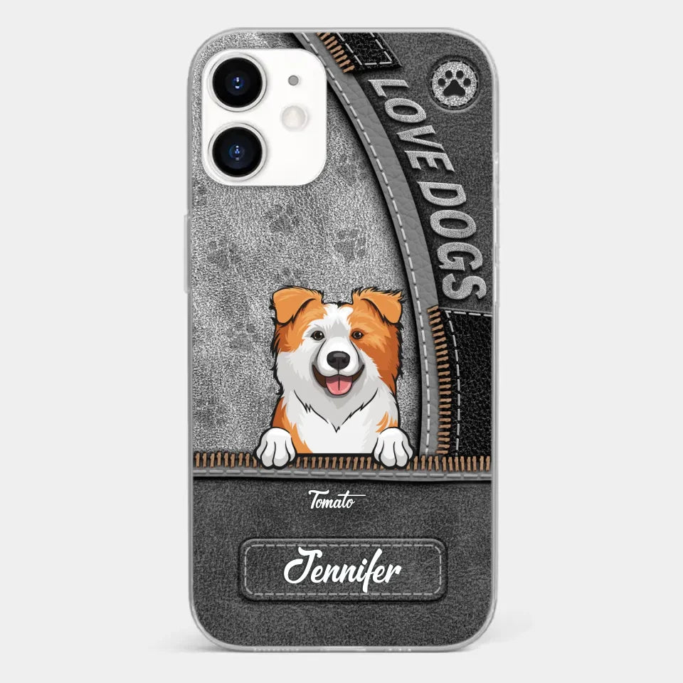 All You Need Is Love And A Dog - Dog Personalized Custom Clear Phone Case - Gift For Pet Owners, Pet Lovers