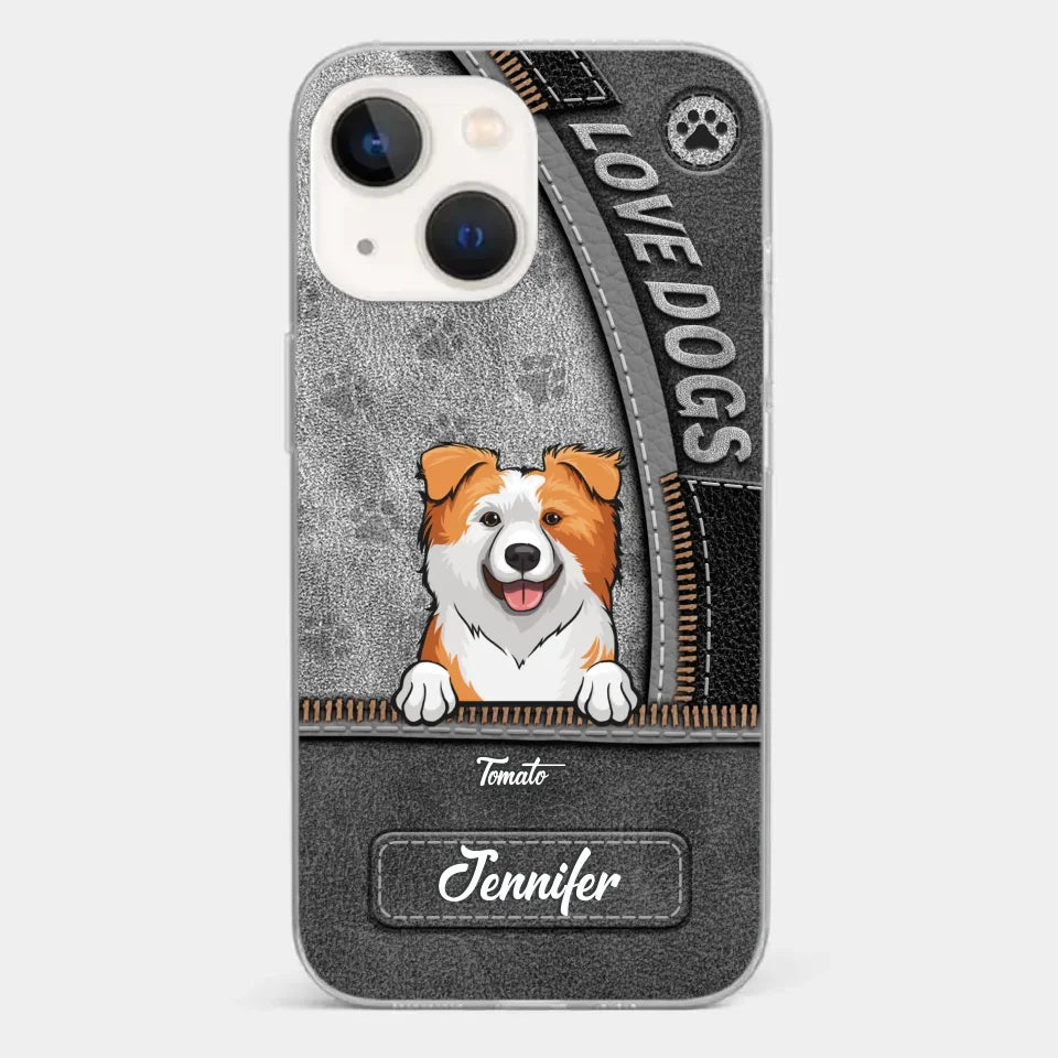 All You Need Is Love And A Dog - Dog Personalized Custom Clear Phone Case - Gift For Pet Owners, Pet Lovers