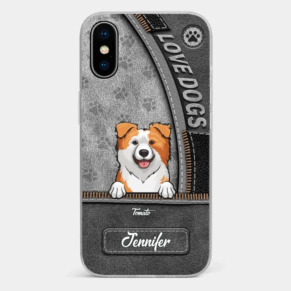 All You Need Is Love And A Dog - Dog Personalized Custom Clear Phone Case - Gift For Pet Owners, Pet Lovers