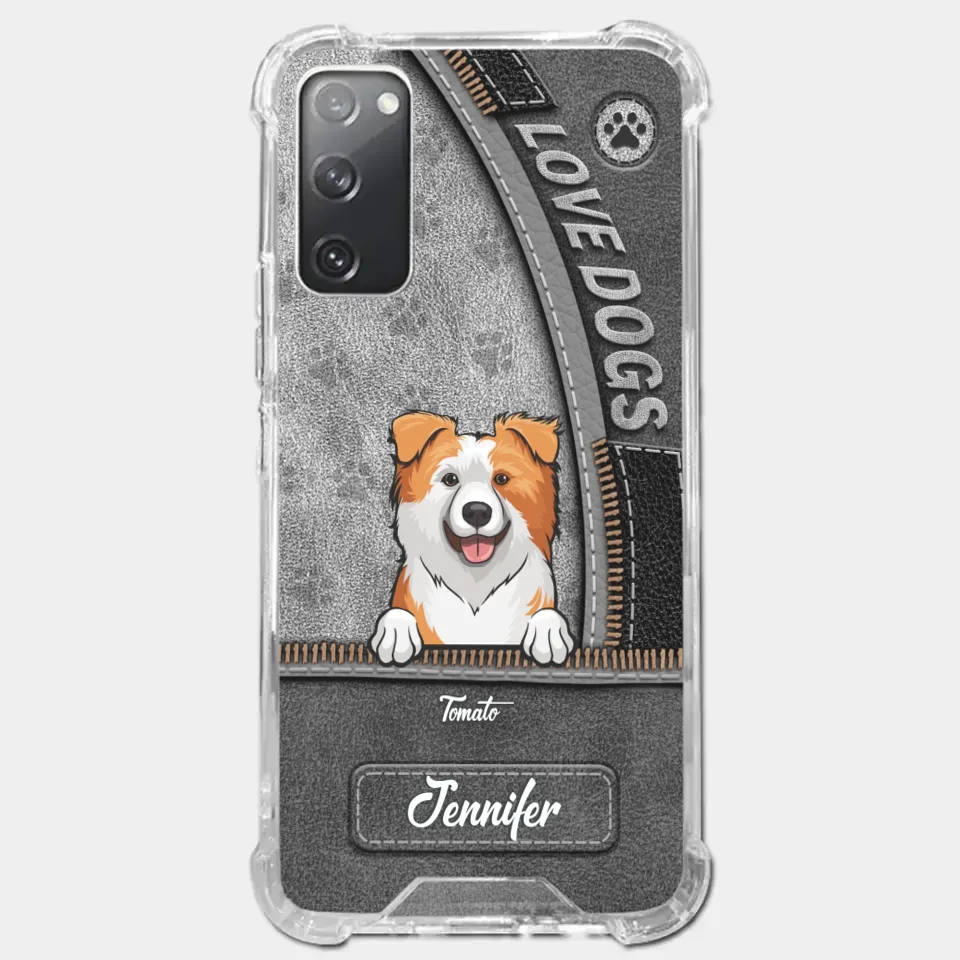 All You Need Is Love And A Dog - Dog Personalized Custom Clear Phone Case - Gift For Pet Owners, Pet Lovers