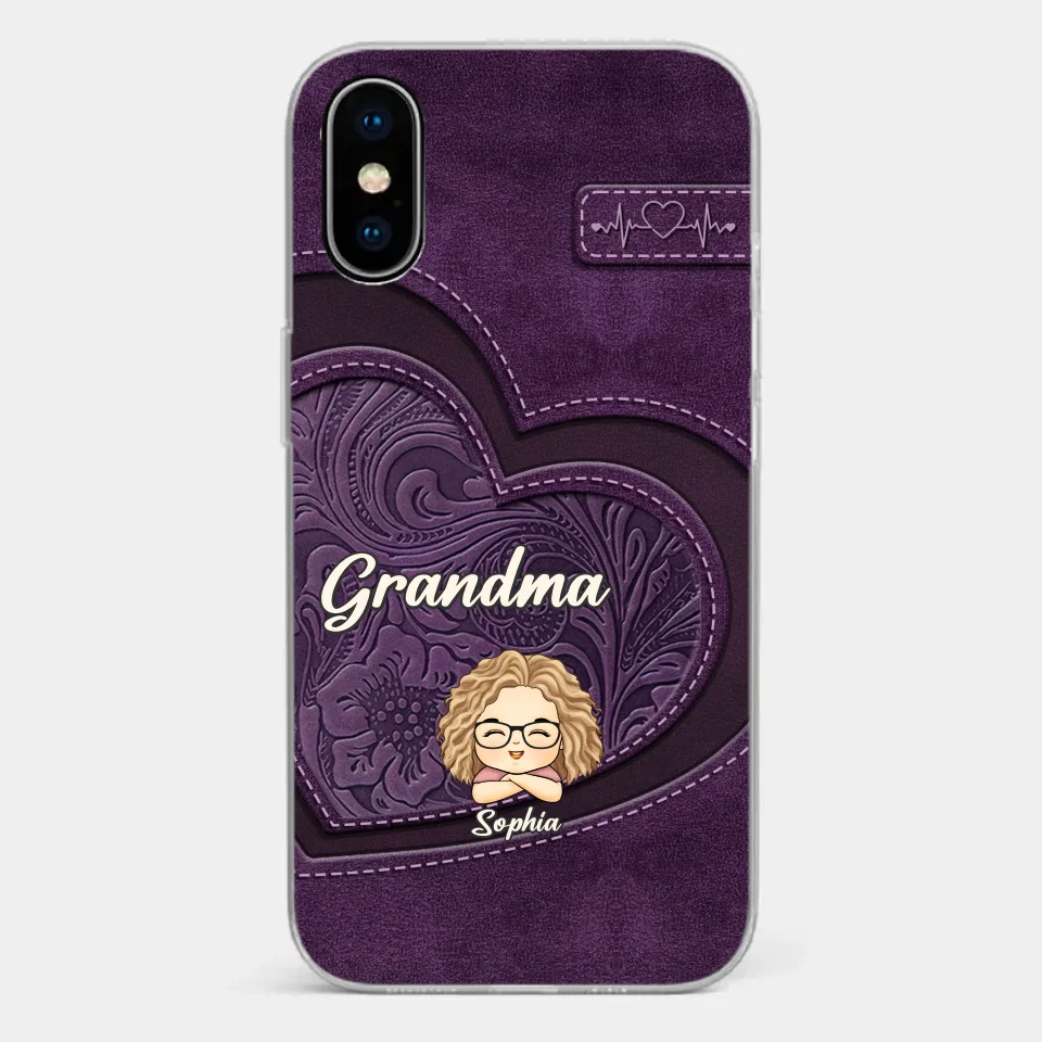 Your Unconditional Love Envelops Us - Family Personalized Custom Clear Phone Case - Gift For Mom, Grandma