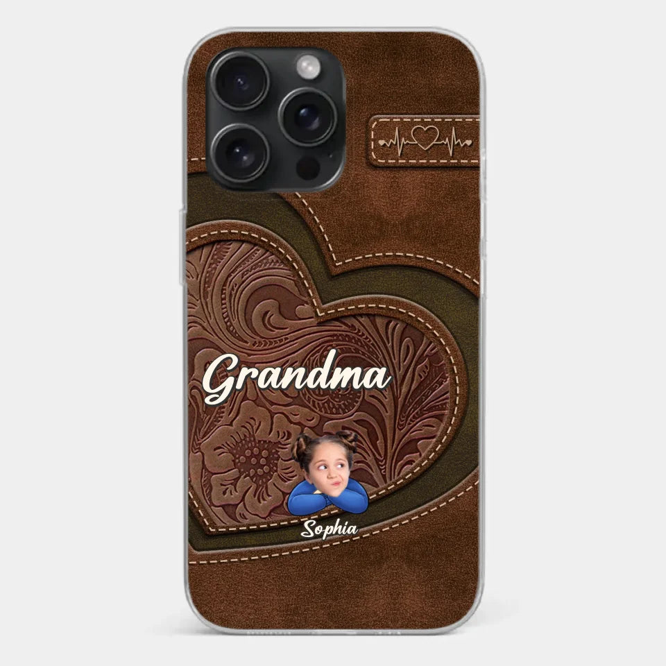 Custom Photo My Favorite People Call Me Grandma - Family Personalized Custom Clear Phone Case - Gift For Mom, Grandma