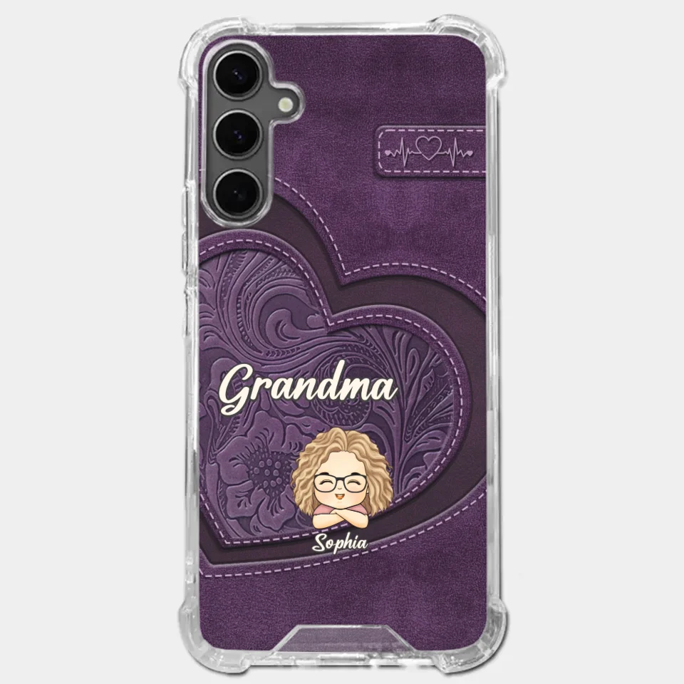 Your Unconditional Love Envelops Us - Family Personalized Custom Clear Phone Case - Gift For Mom, Grandma
