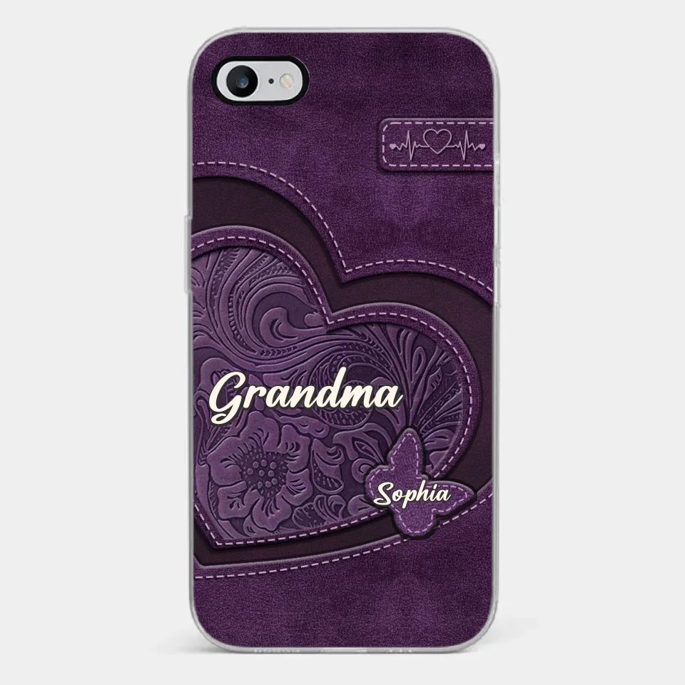 With You By Our Side, We Know We Are Home - Family Personalized Custom Clear Phone Case - Gift For Mom, Grandma