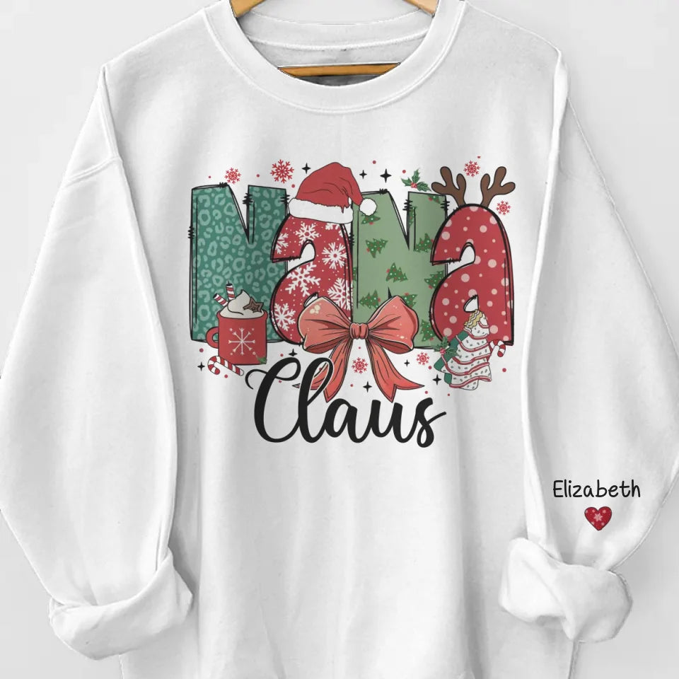 Christmas Is More Joyful When It’s Filled With Grandma’s Love - Family Personalized Custom Unisex Sweatshirt With Design On Sleeve - Christmas Gift For Mom, Grandma