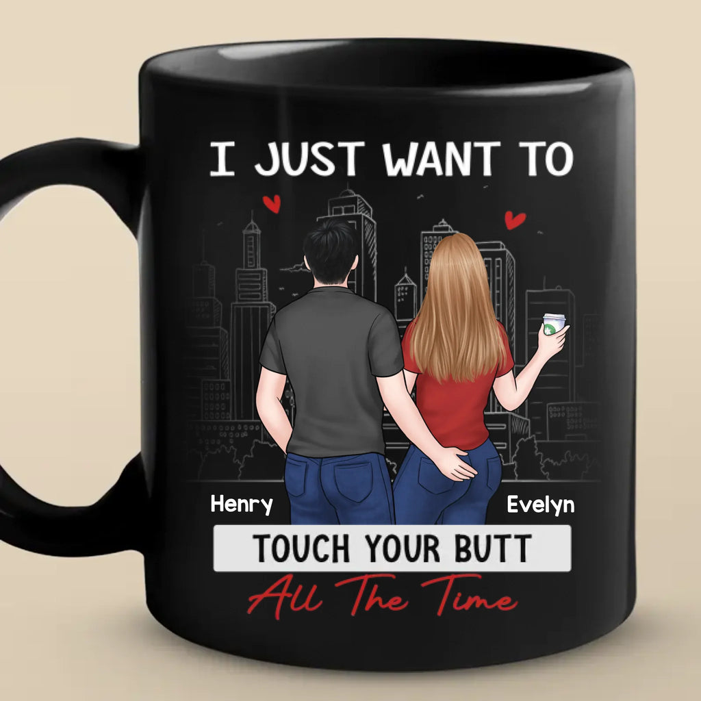 Every Touch Is A Reminder Of Our Love - Couple Personalized Custom Mug - Gift For Husband Wife, Anniversary
