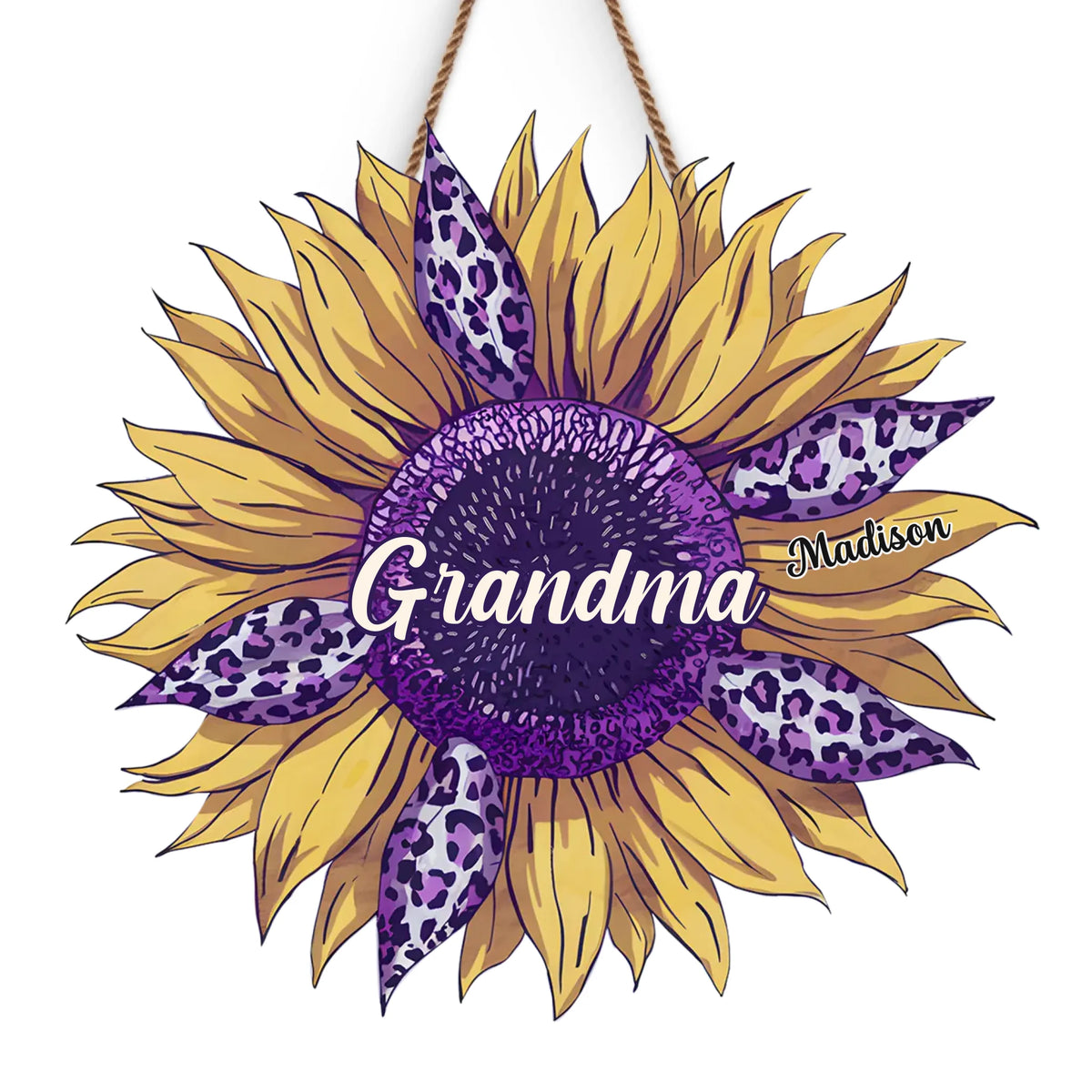 Grandma, Your Love Is The Seed Of My Happiness - Family Personalized Custom Shaped Home Decor Wood Sign - House Warming Gift For Mom, Grandma