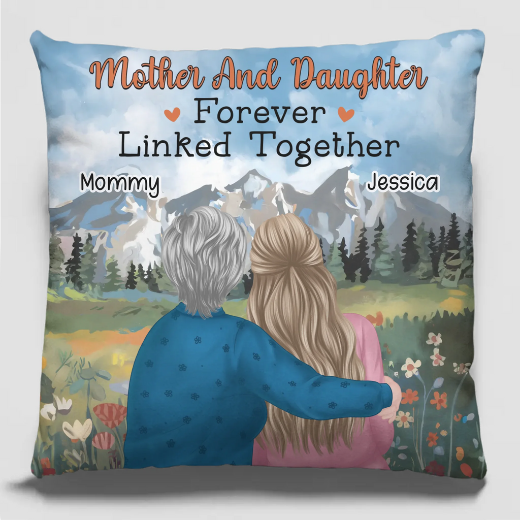 A Bond That Nothing Can Sever - Family Personalized Custom Pillow - Gift For Mom, Daughter