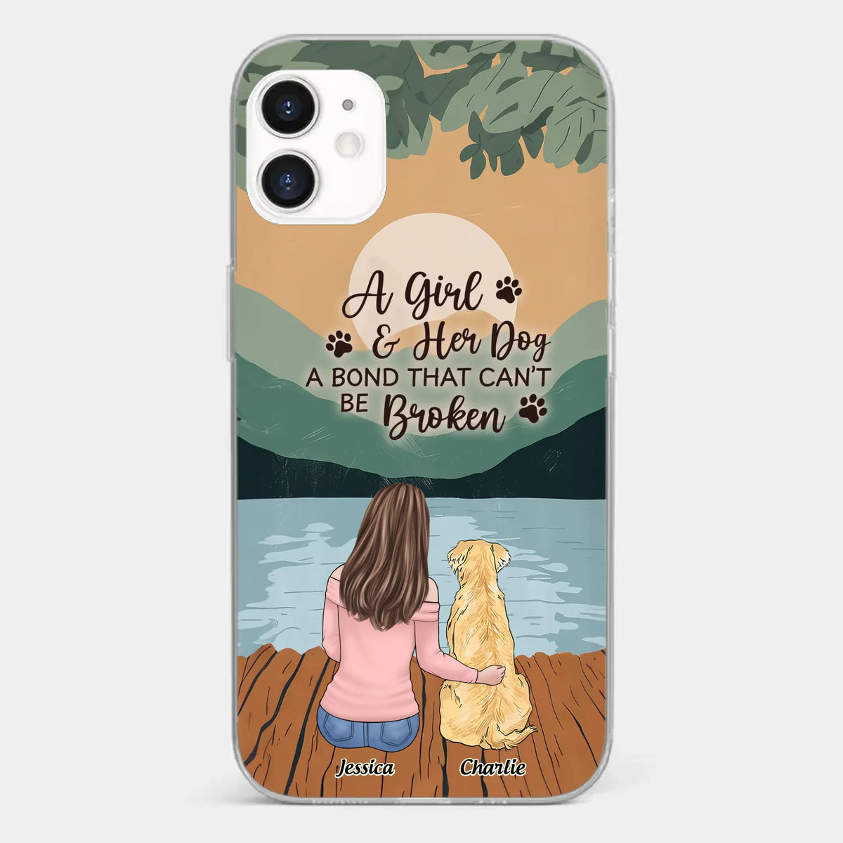 A Heart Full Of Paws - Dog Personalized Custom Clear Phone Case - Gift For Pet Owners, Pet Lovers